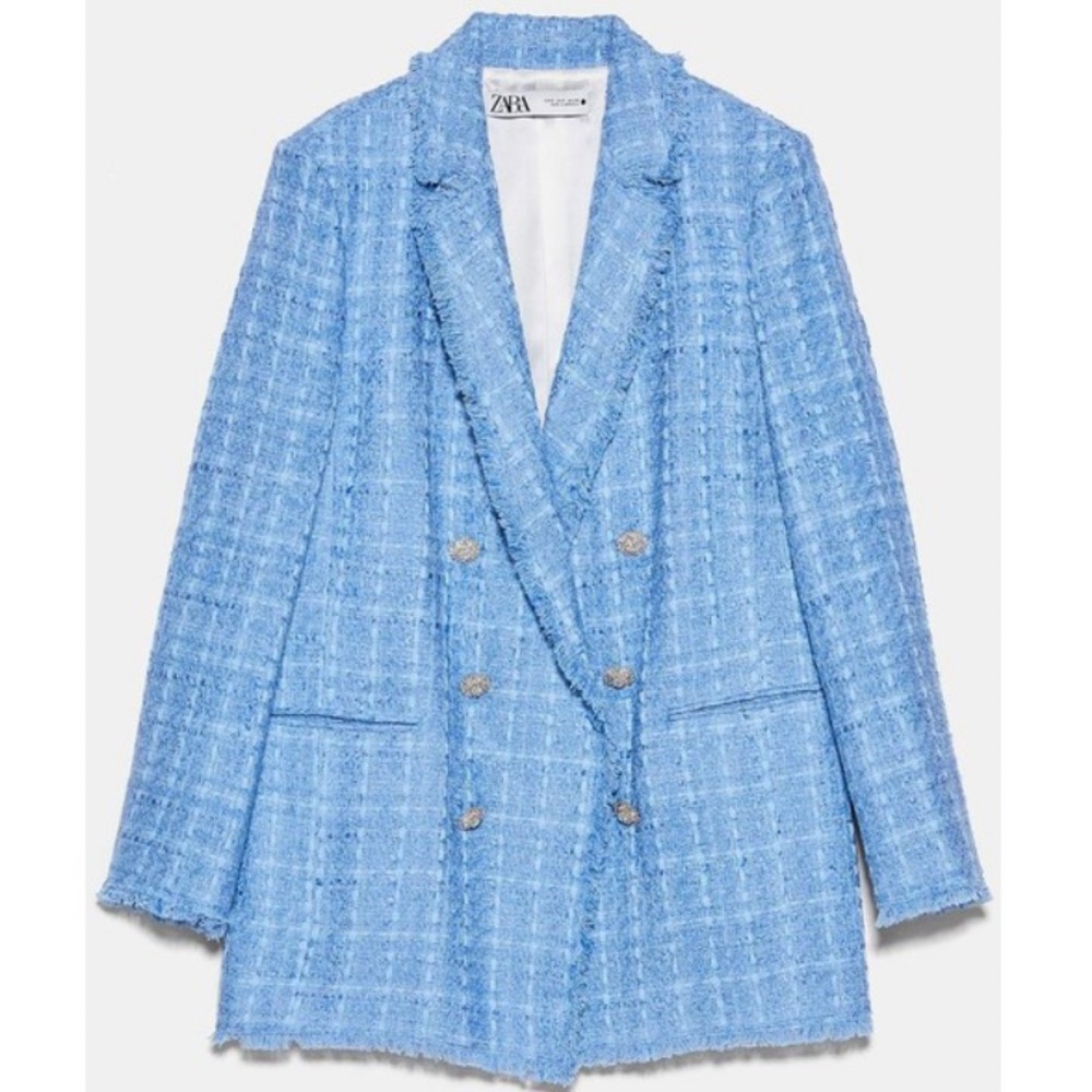 Zara Tweed Blazer - Blogger Favorite